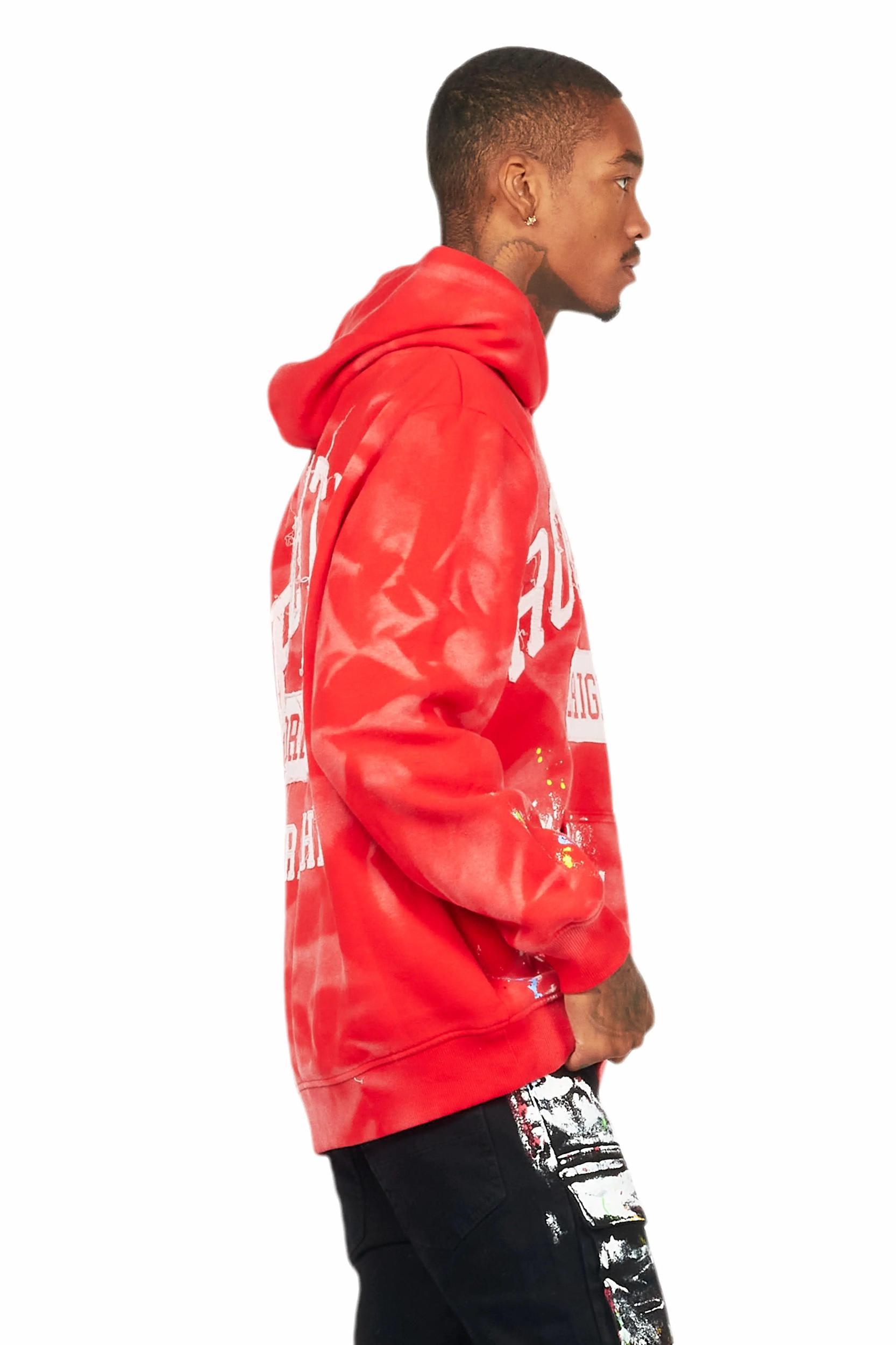 Balta Red Graphic Painter Hoodie Male Product Image