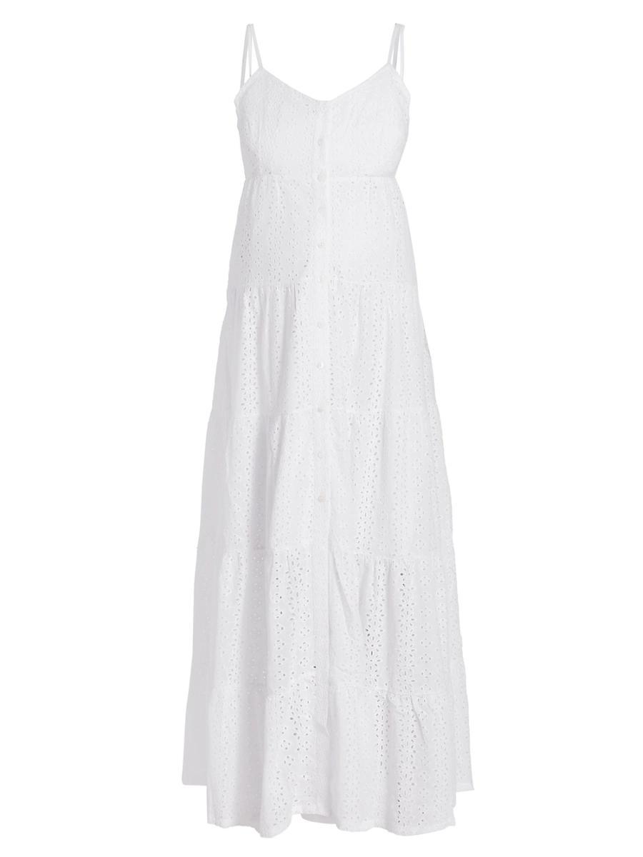 Womens Lisboa Eyelet Maxi Dress Product Image