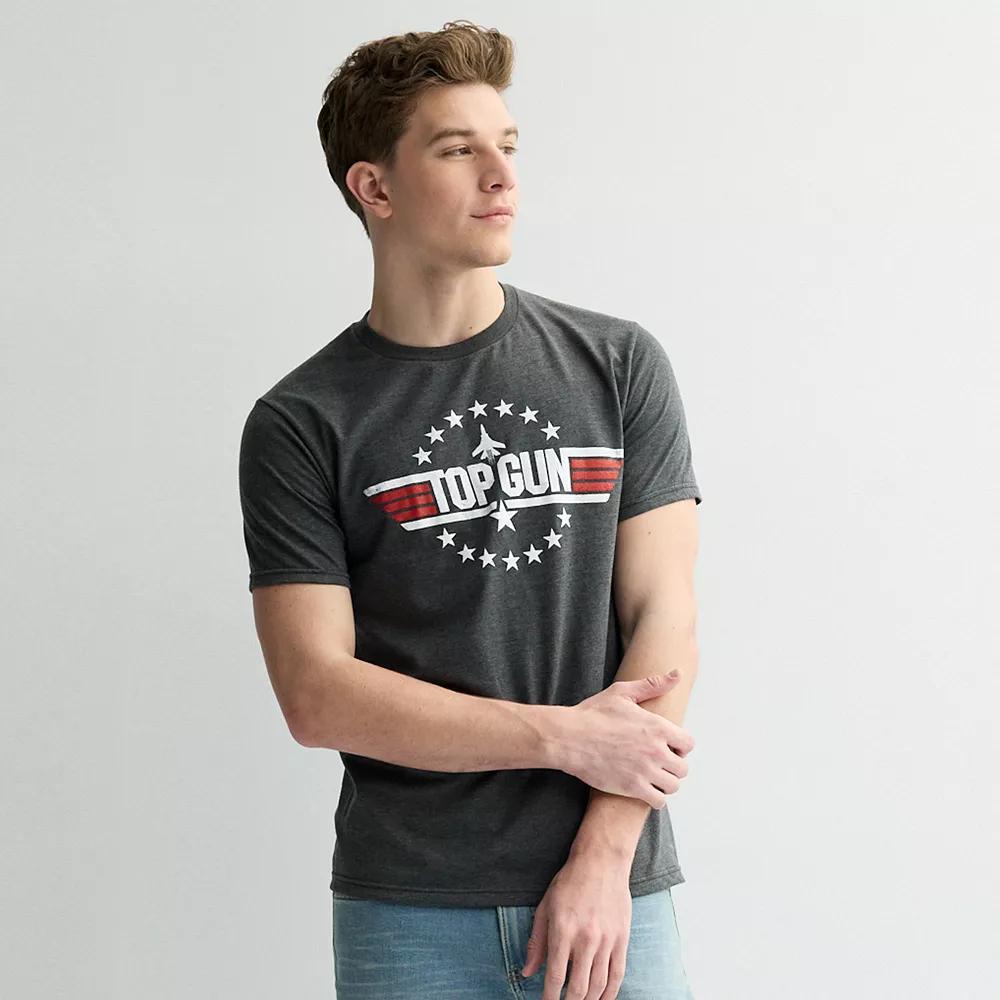 Men's Top Gun Logo Tee, Size: XL, Grey Heather Product Image
