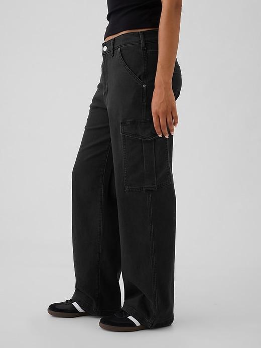 Mid Rise Corduroy '90s Loose Cargo Pants Product Image