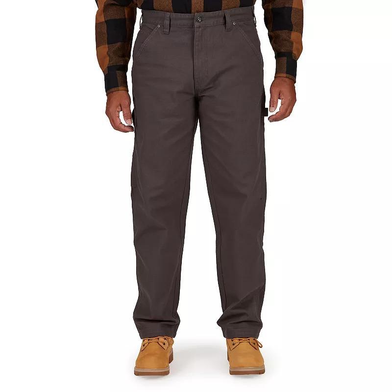 Men's Smith's Workwear Stretch Duck Canvas Carpenter Pants, Size: 40X30, Black Olive Product Image