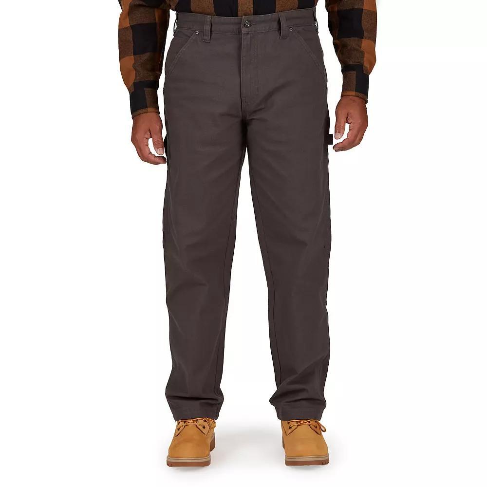 Men's Smith's Workwear Stretch Duck Canvas Carpenter Pants, Size: 40X30, Black Olive Product Image