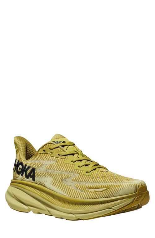 Hoka Mens Clifton 9 Running Sneakers in Navy Blue Product Image