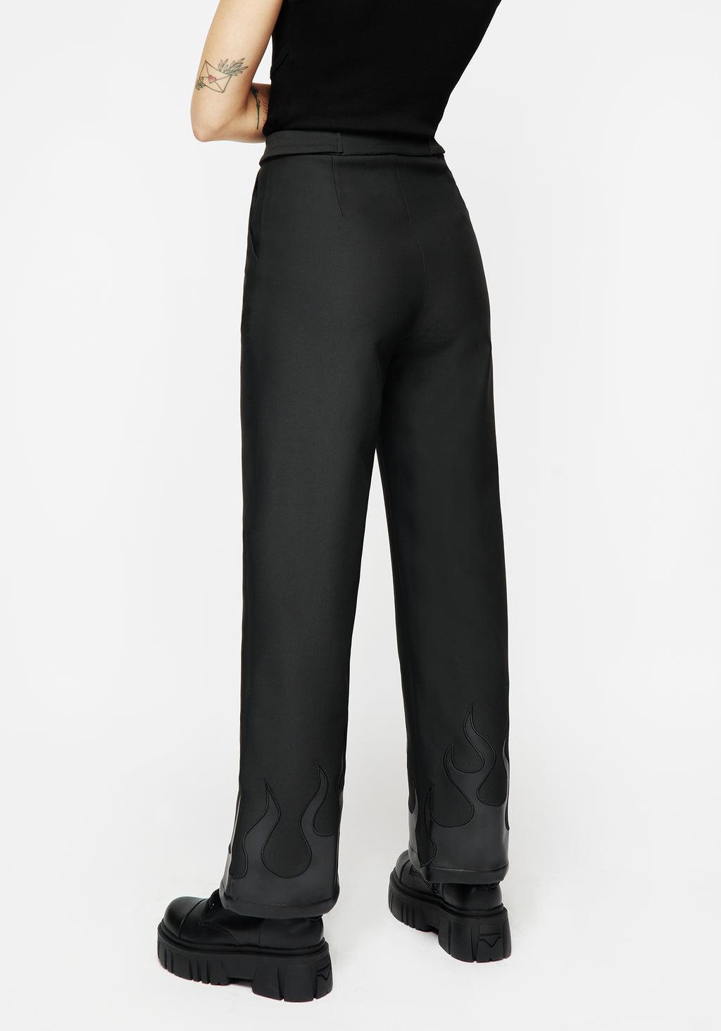 Ignite Faux Leather Tailored Trousers Product Image
