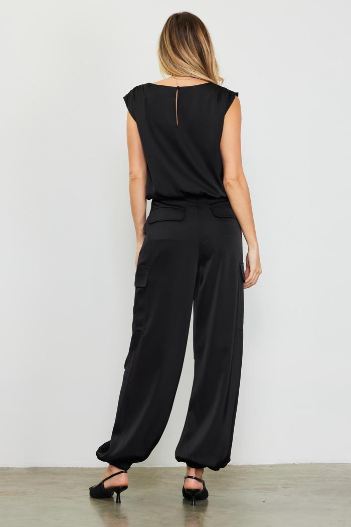 Satin Cargo Pants Product Image