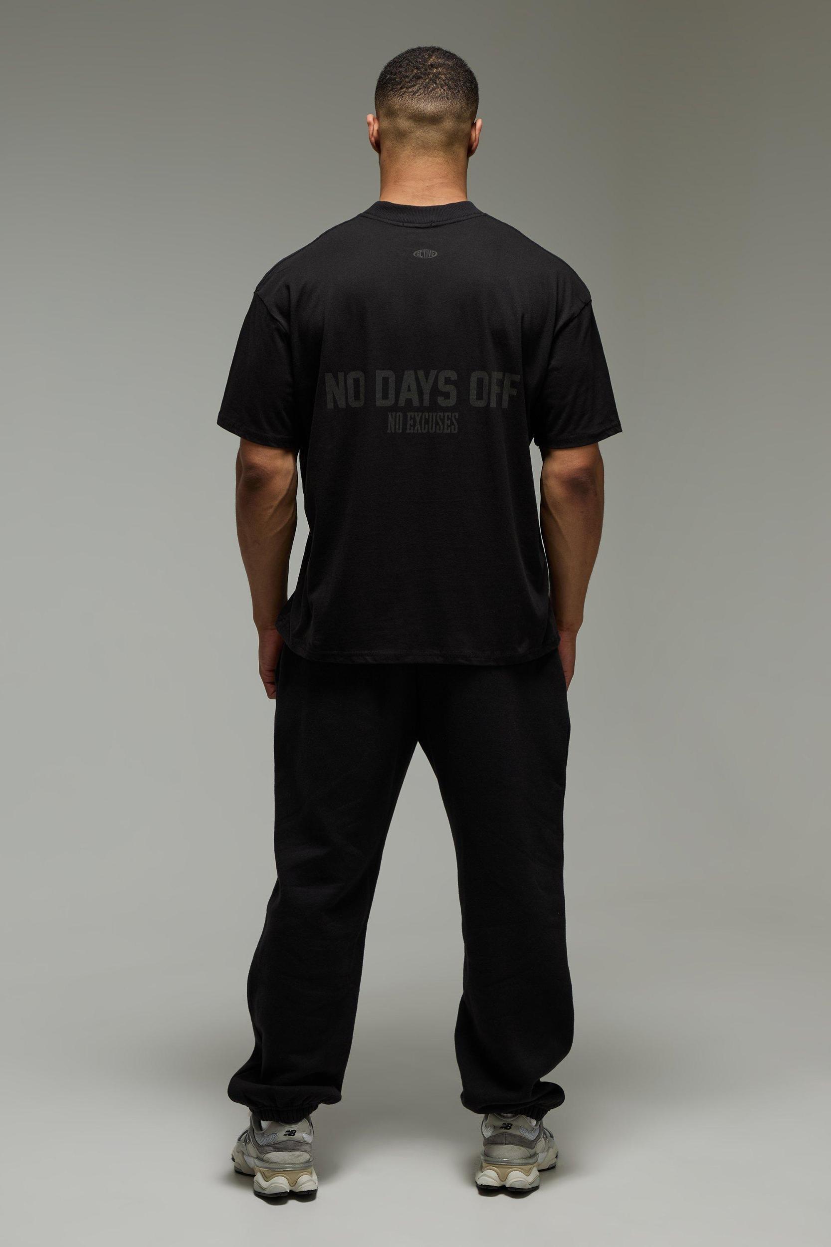 MAN Active No Days Off Oversized T-Shirt | boohooMAN USA Product Image