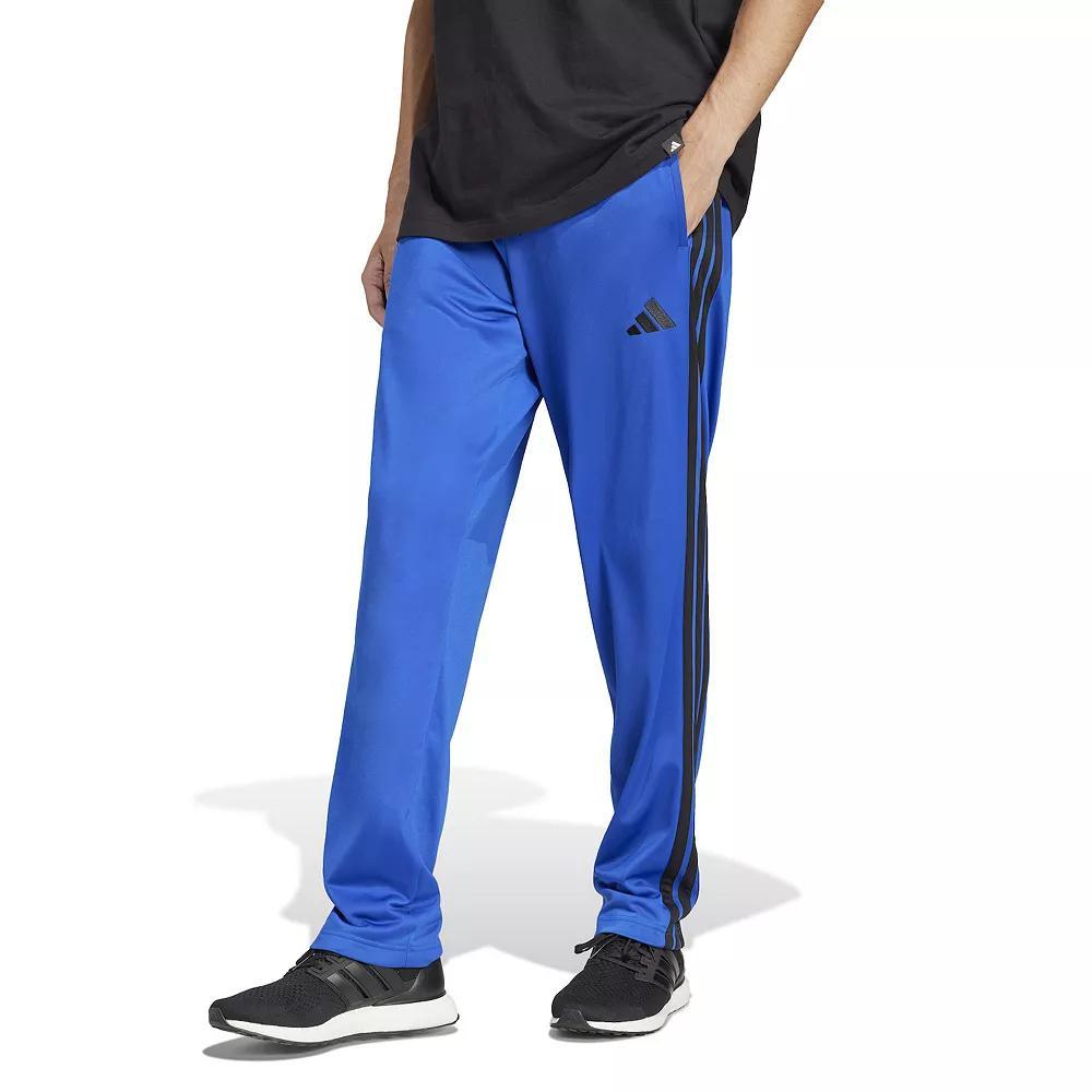 Big & Tall adidas 3-Stripes Tricot Open Hem Track Pants, Men's, Size: XL Tall, Multi Royal Blue Product Image