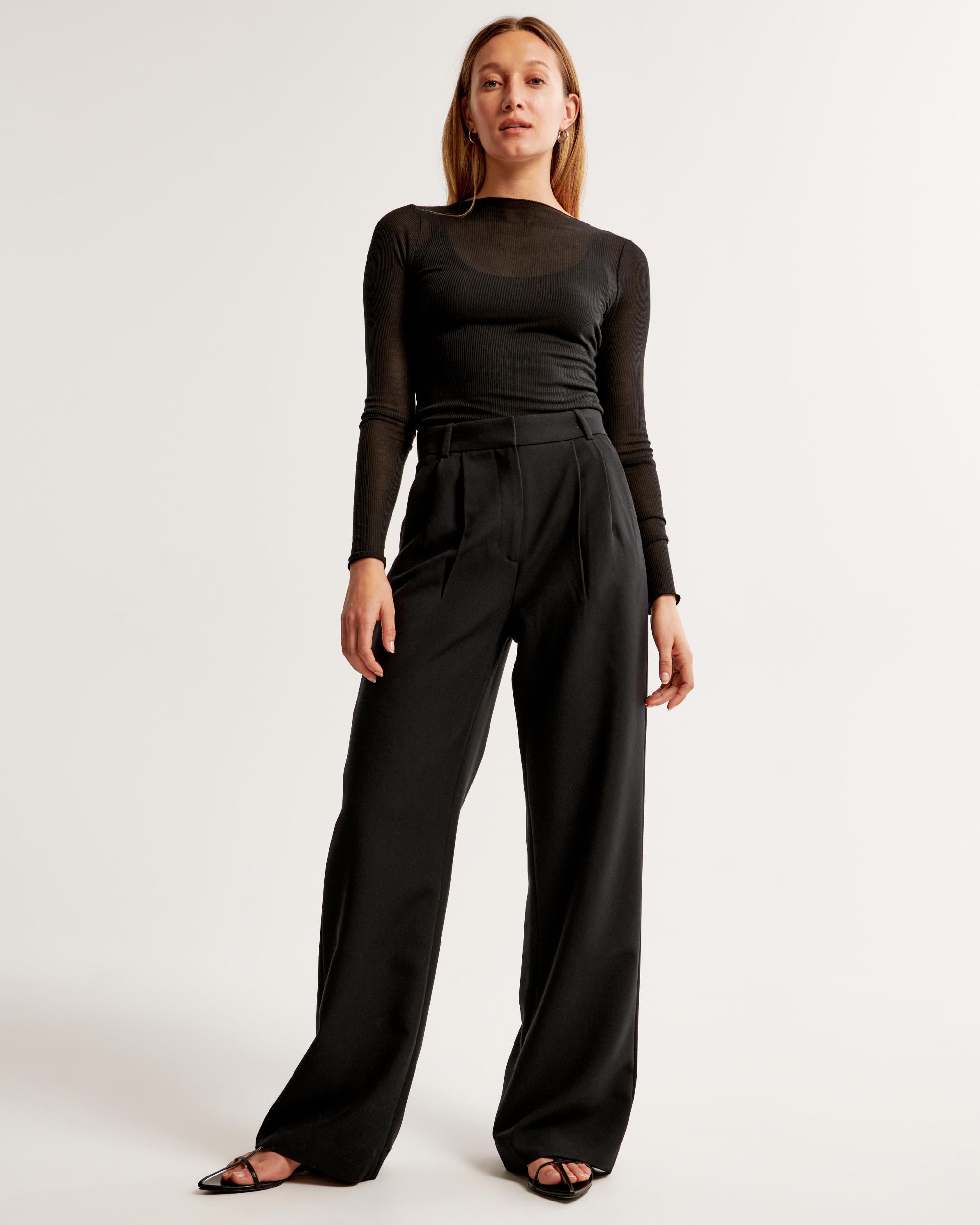 A&F Sloane Tailored Wide Leg Pant Product Image