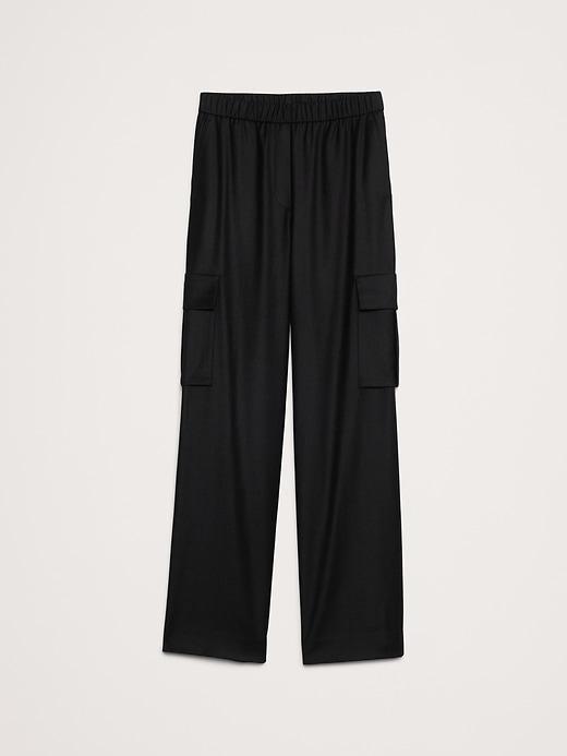 Pull-On Wool Flannel Cargo Pant Product Image
