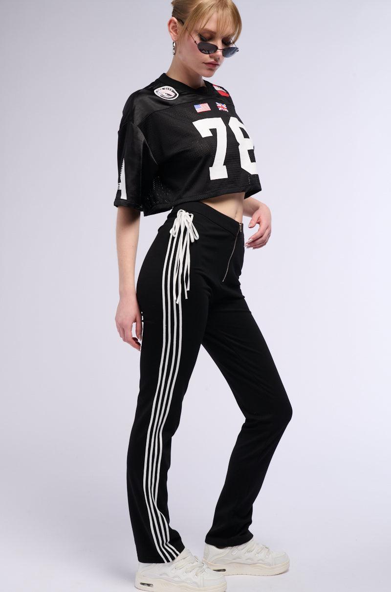 MALIA SIDE STRIPE STRAIGHT LEG PANT Product Image