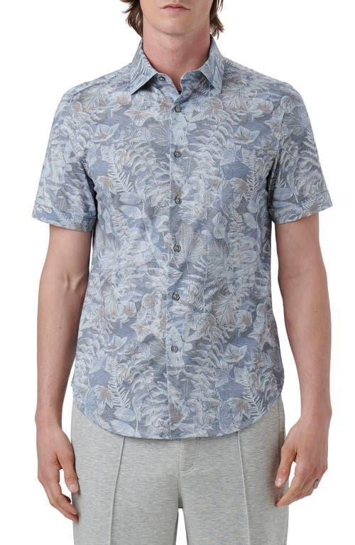Mens OoohCotton Tech Leaf-Print Sport Shirt Product Image