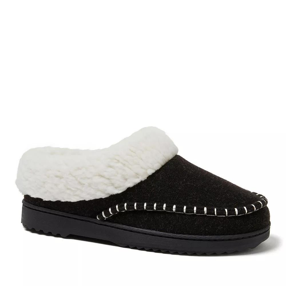 Dearfoams Nyla Felted Women's Clog Slippers, Size: Small, Black Product Image