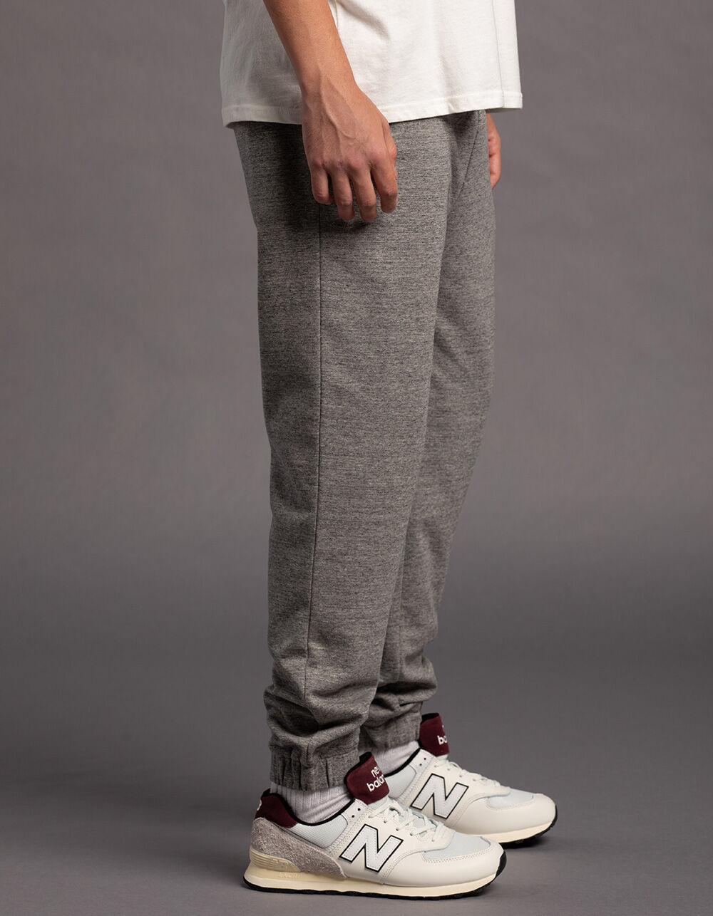 RSQ Mens Fleece Jogger Sweatpants - HEATHER GRAY Product Image