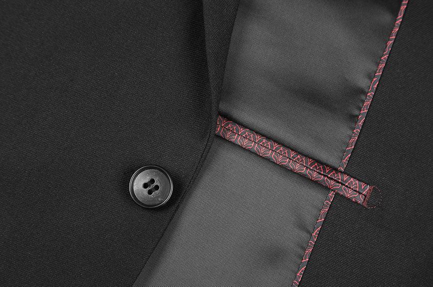 (Limited Sizes) Slim Fit 2 Piece Stretch Suit in Black Product Image