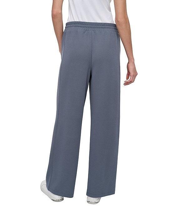 DKNY Sport by Donna Karen Highline Ribbed High Waist Wide Leg Pant Product Image