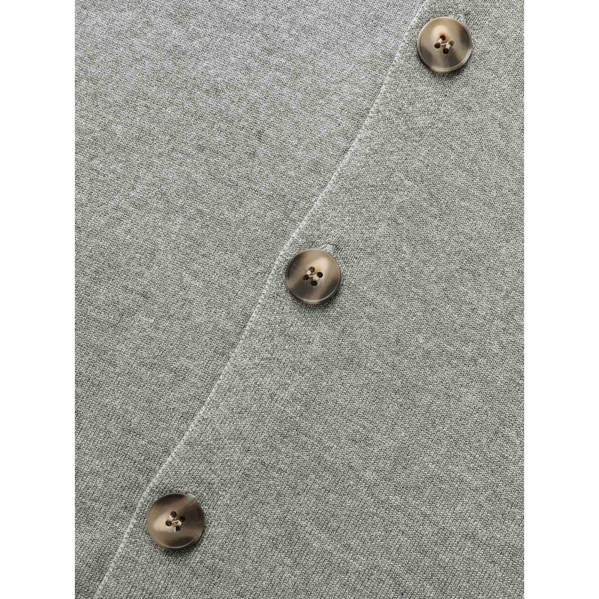 Plus Size Supersoft Essentials Plain Kimono Collar Cardigan Mediumgray Women Basics Loose Long Sleeve Everyday Cardigans BloomChic 22-24/3X Product Image