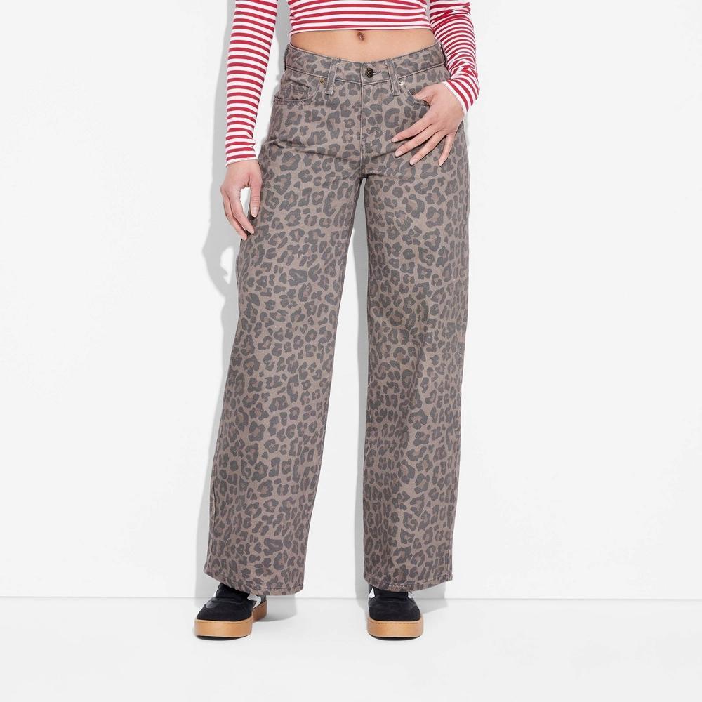 Women's Low-Rise Wide Leg Baggy Jeans - Wild Fable™ Product Image