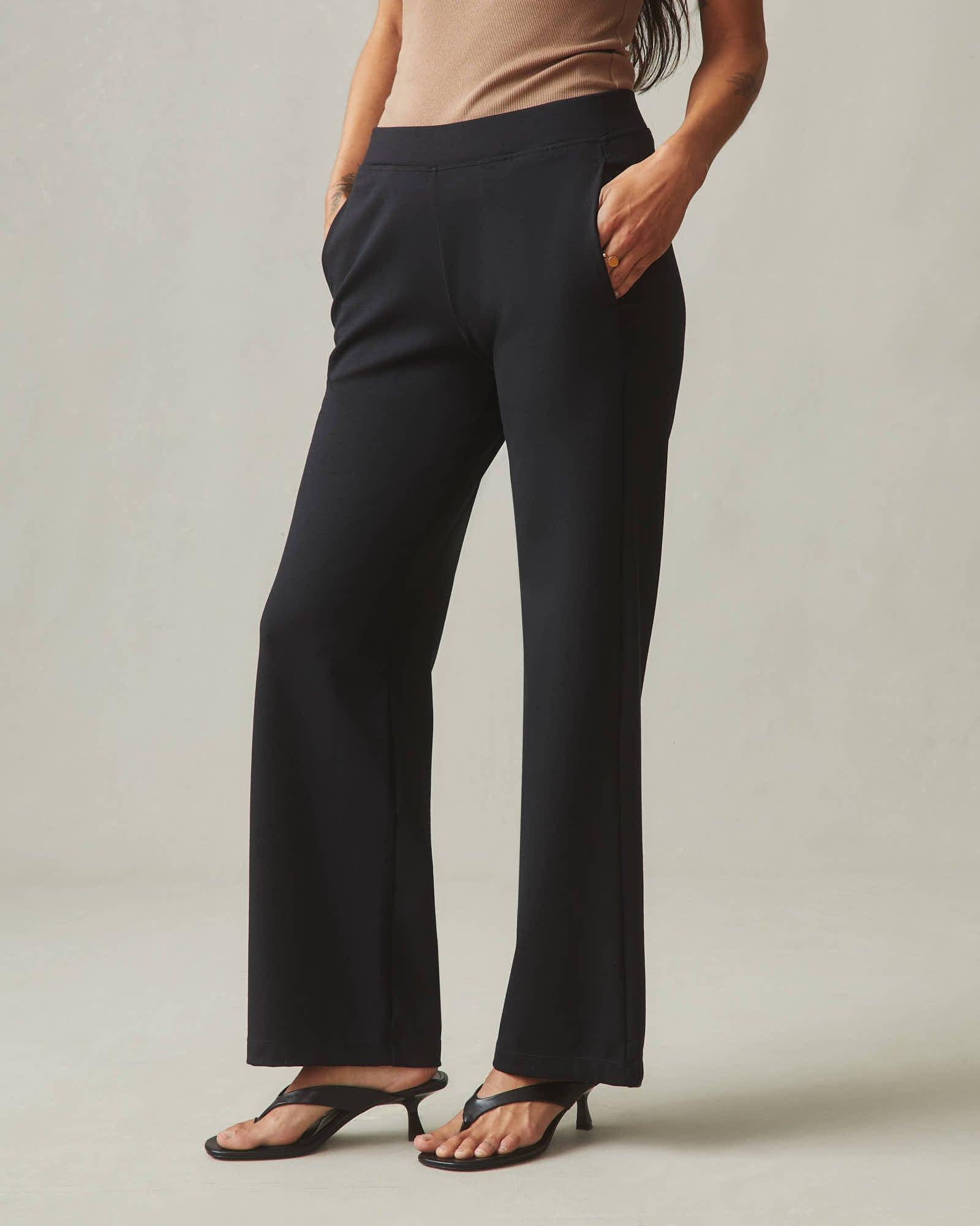 Women's Ponte Straight Pant - Super Black Female Product Image