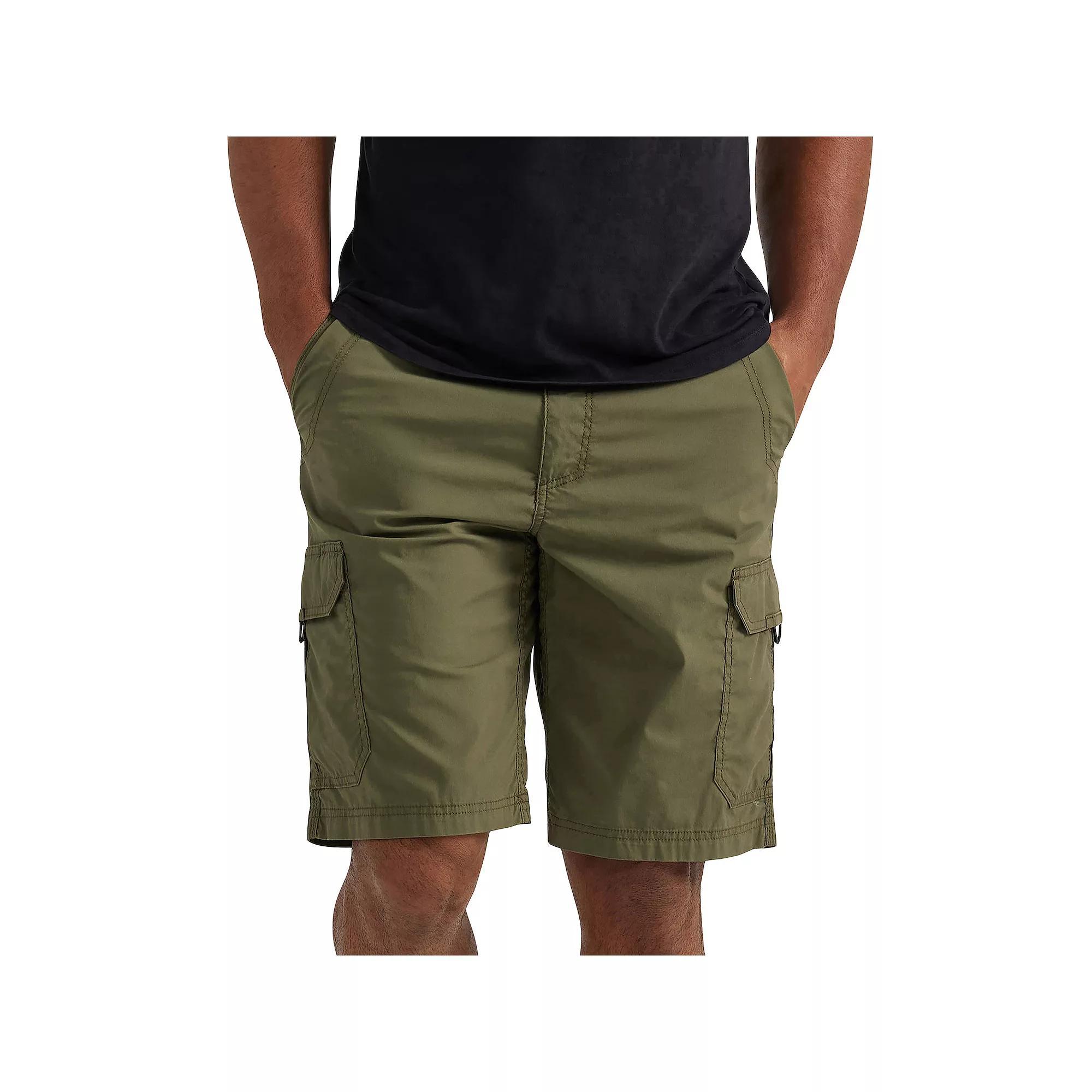 Men's Lee® 10.5" Extreme Motion Crossroads Cargo Shorts, Size: 29, Olive Black Product Image