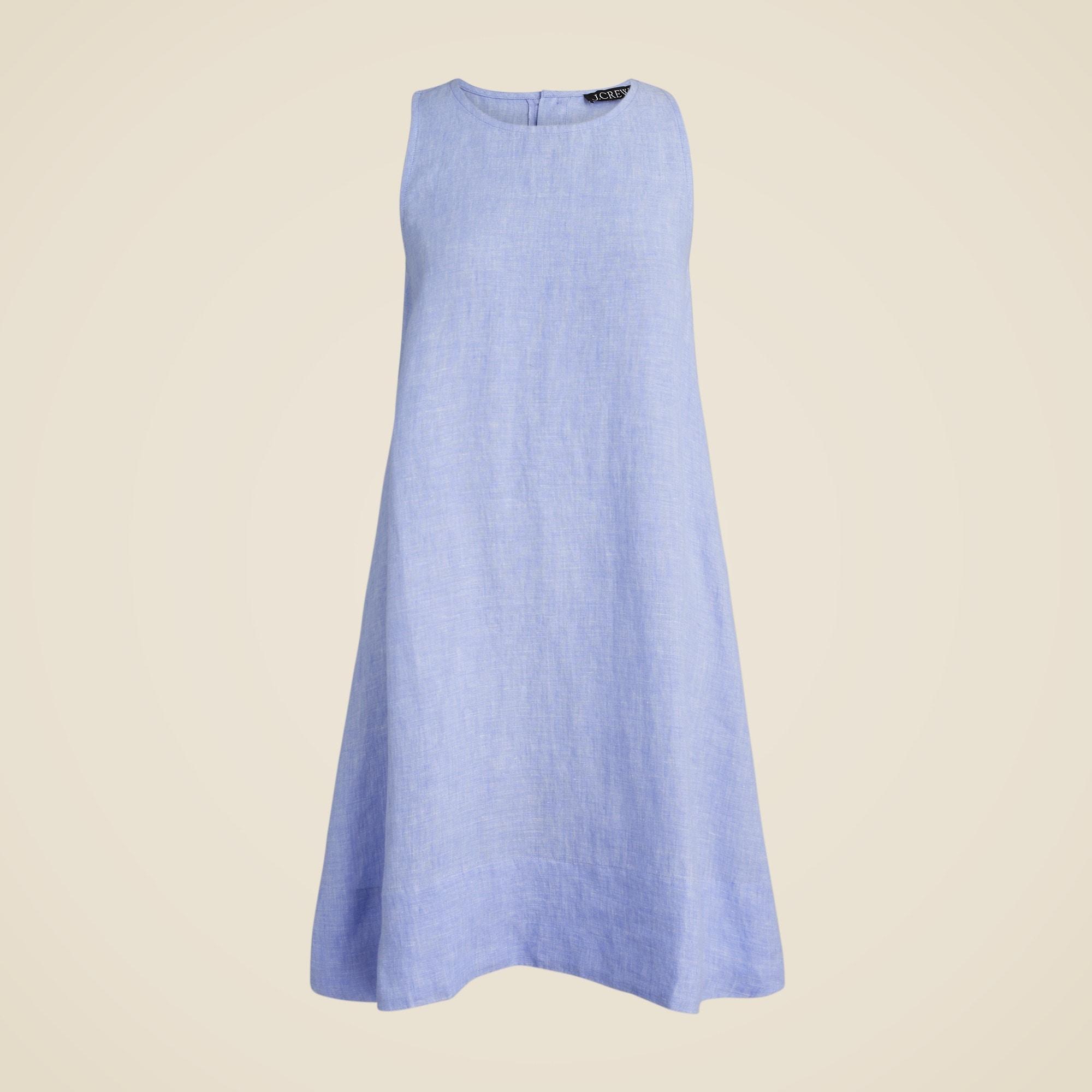 Maxine button-back dress in linen Product Image