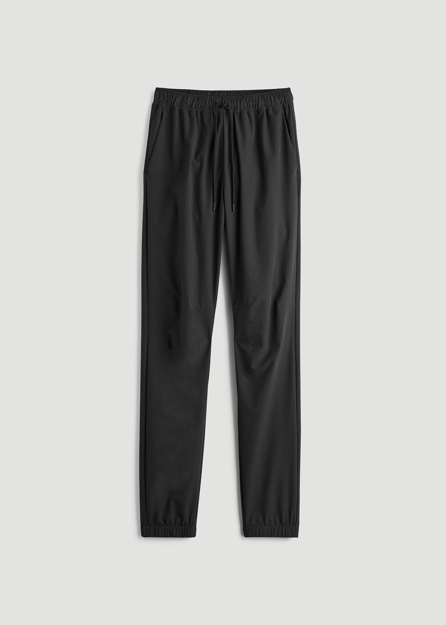 Flex Nylon Joggers for Tall Men in Black Male Product Image
