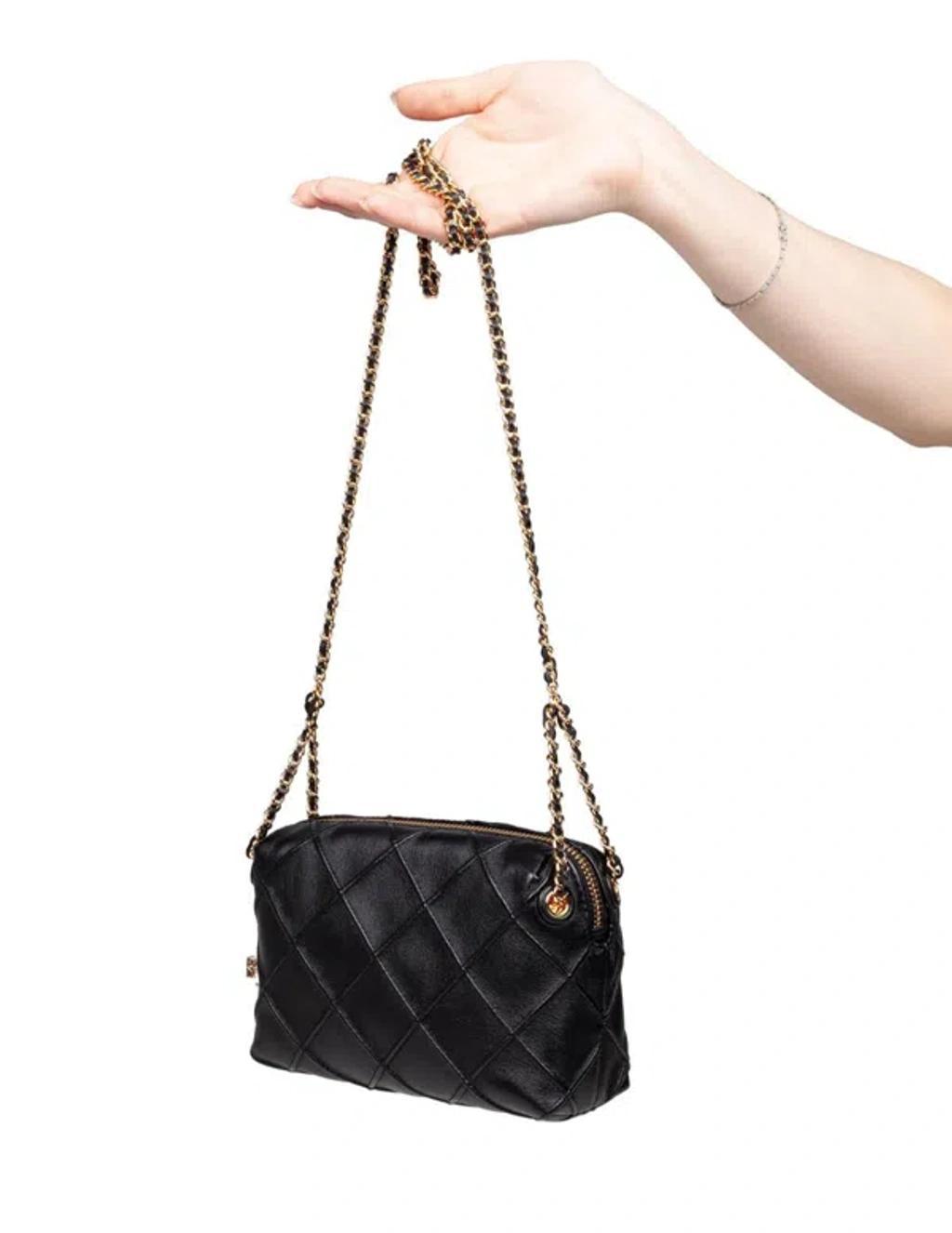 TORY BURCH Fleming Small Crossbody Bag Crossbody Bags Black Product Image