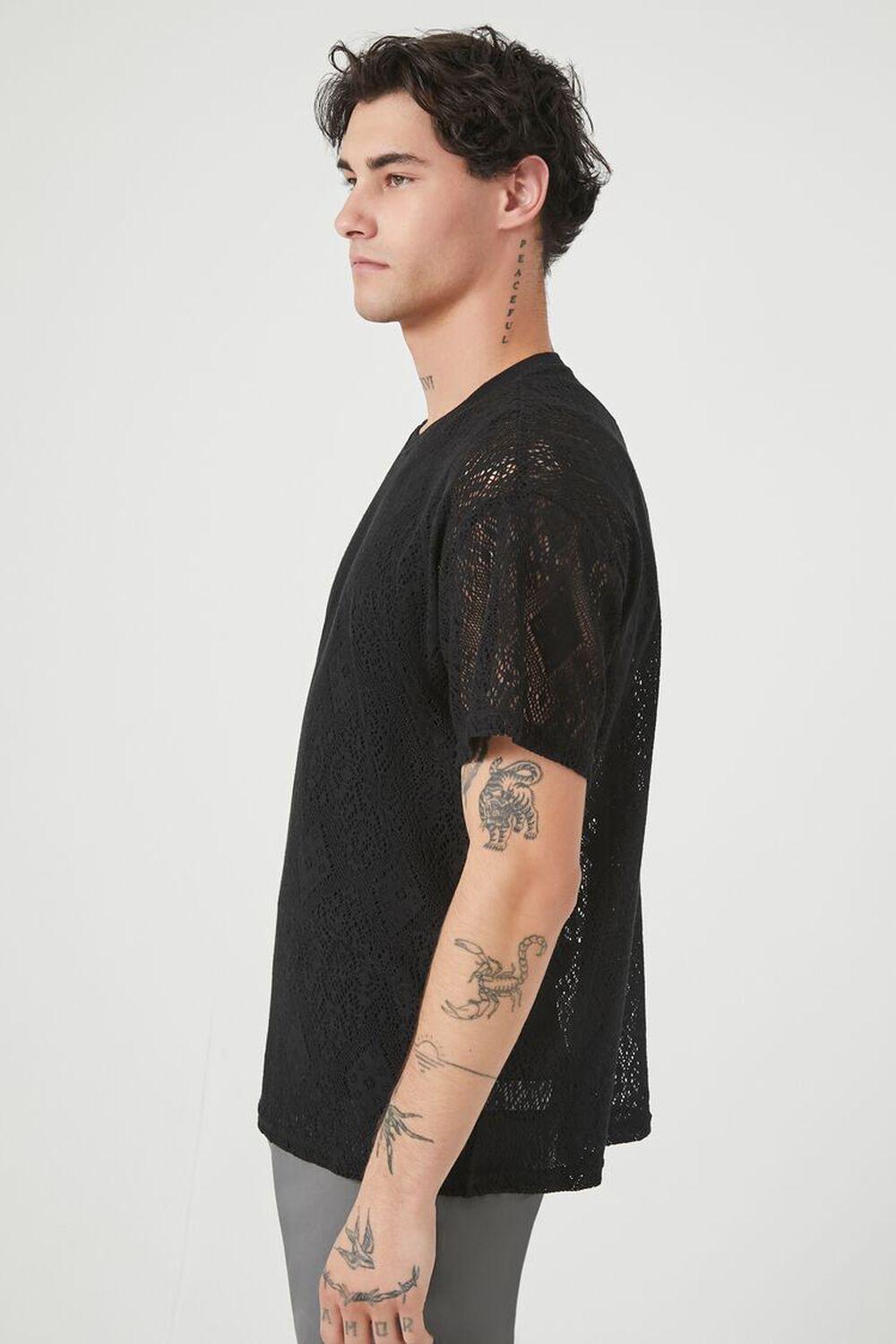 Textured Geo Crew Tee | Forever 21 Product Image