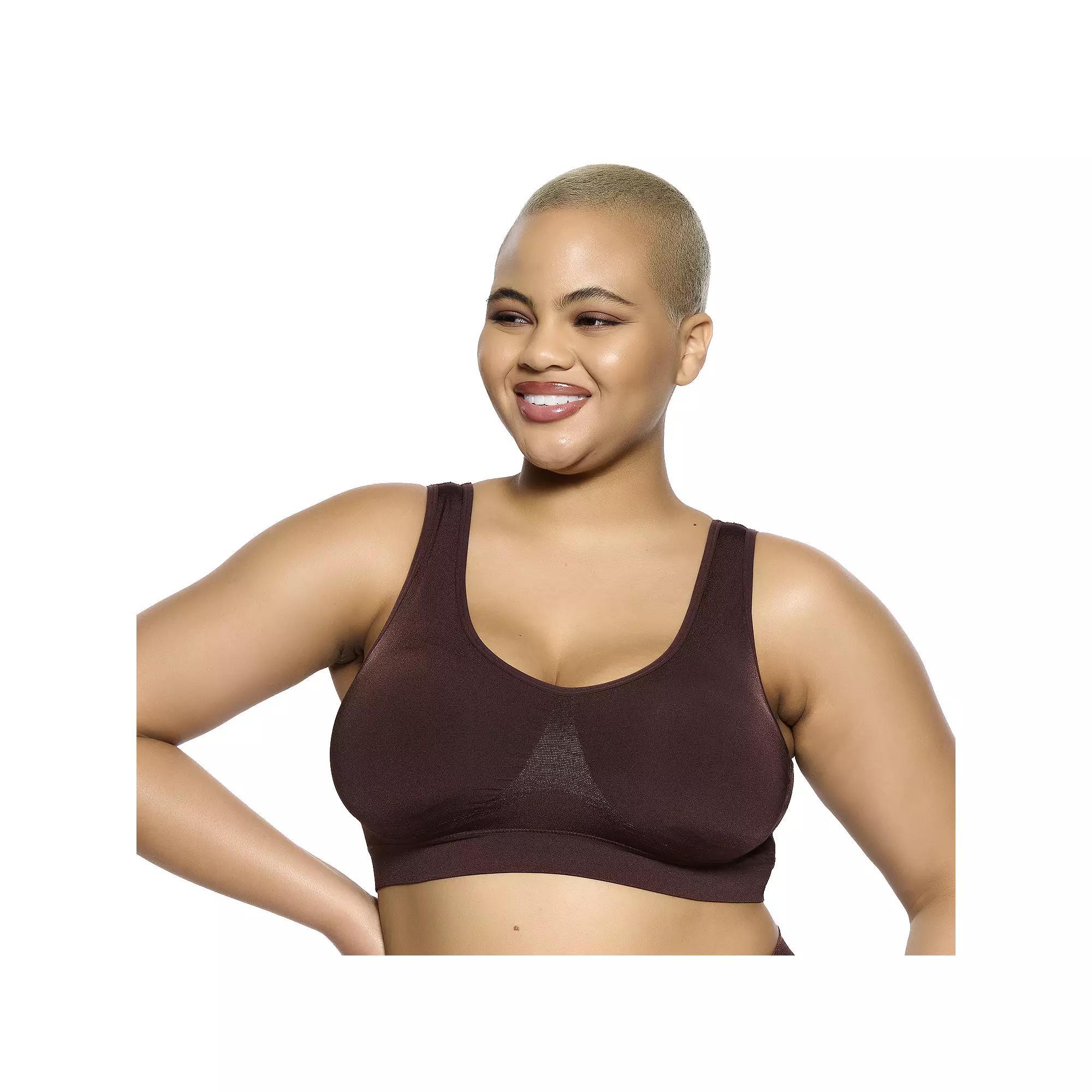 Paramour by Felina Body Smooth Wireless Seamless Bralette 265128, Women's, Size: XXL, Sparrow Product Image