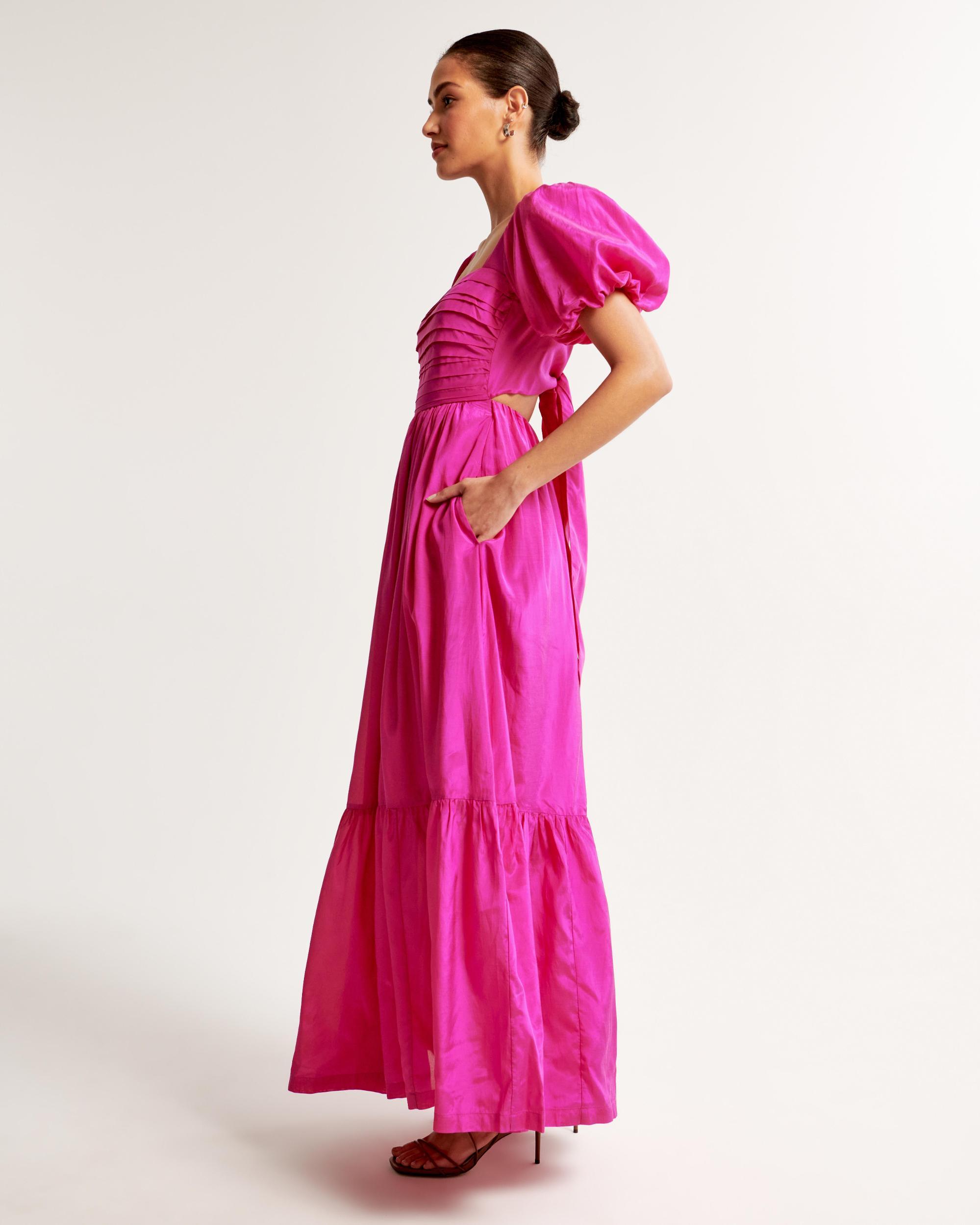 The A&F Emerson Drama Bow-Back Maxi Dress Product Image