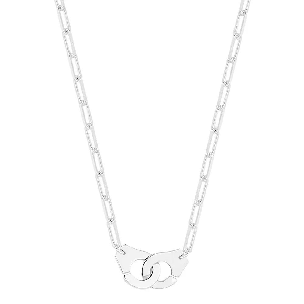 Sunkissed Sterling 14k Gold over Silver Handcuff Choker Necklace, Women's, Size: 15", Silver Tone Product Image