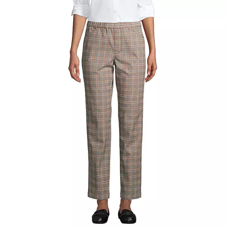 Petite Lands End Pull-On Chino Ankle Pants, Womens Product Image