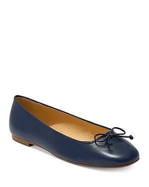 Jack Rogers Kenlyn Ballet Metallic Leather Bow Flats Product Image