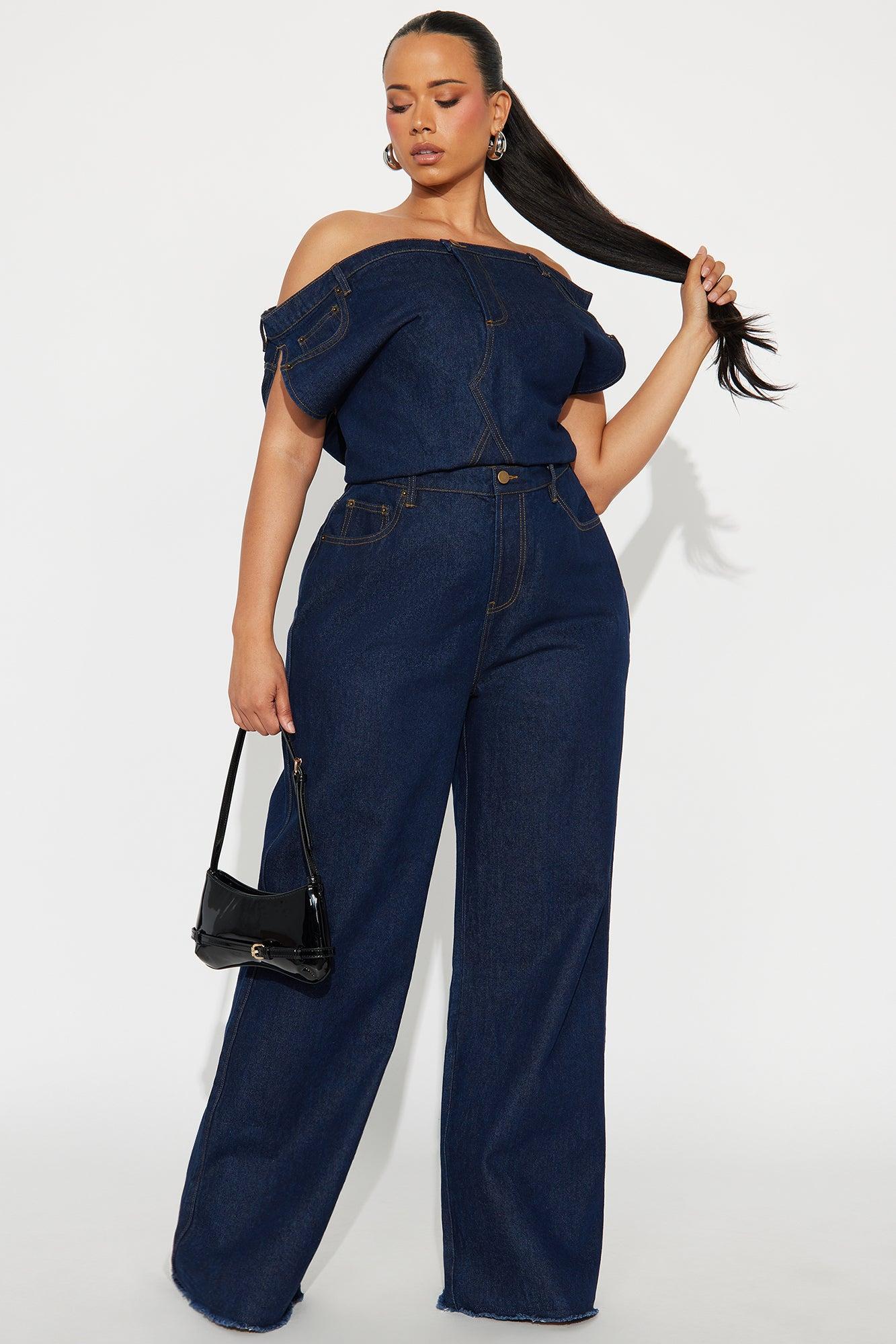 Dakota Denim Jumpsuit - Indigo Product Image