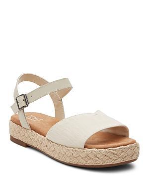 Toms Womens Abby Ankle Strap Espadrille Platform Sandals Product Image