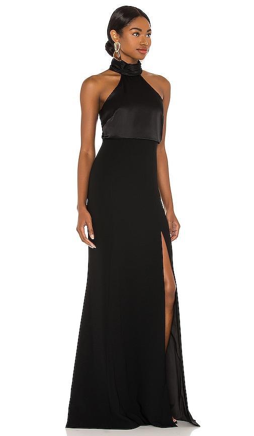 Womens Alexandra Turtleneck Halter Gown Product Image