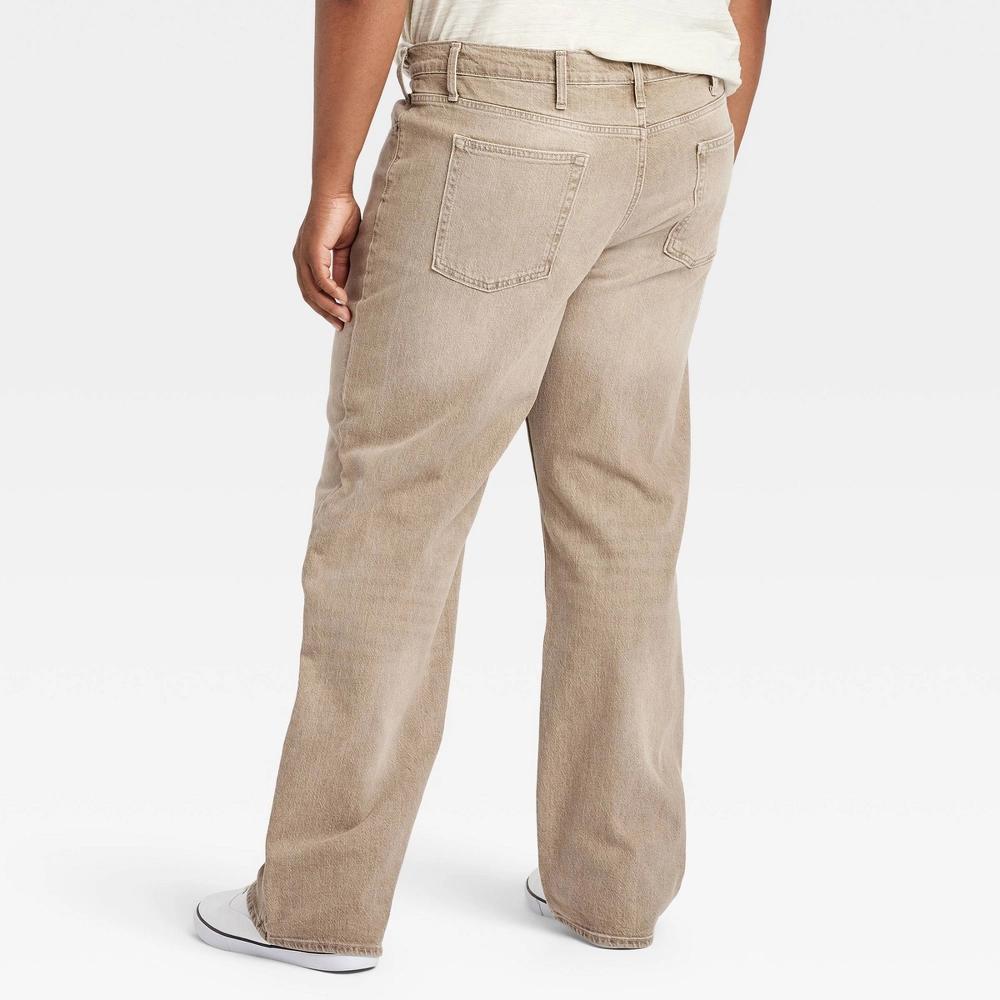 Men's Big & Tall Relaxed Fit Jeans - Goodfellow & Co™ Indigo 44x30: Mid Rise Stretch, Machine Washable Product Image