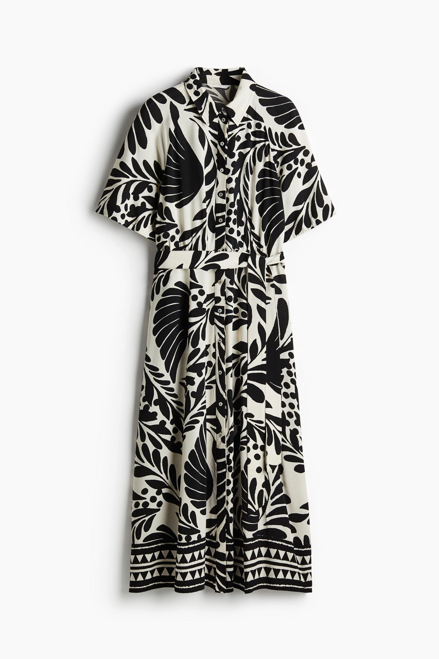 Tie-belt Shirt Dress Product Image