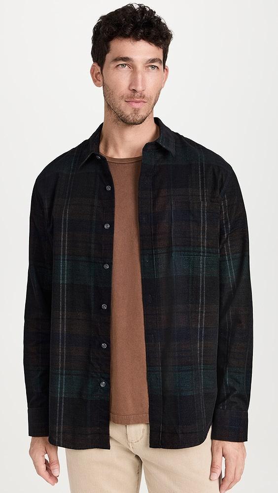 Vince Sierra Corduroy Plaid Shirt | Shopbop Product Image
