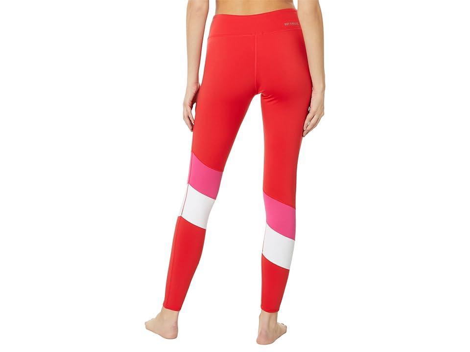 Hot Chillys Micro Elite Chamois Color-Block Tights Granite/White) Women's Clothing Product Image