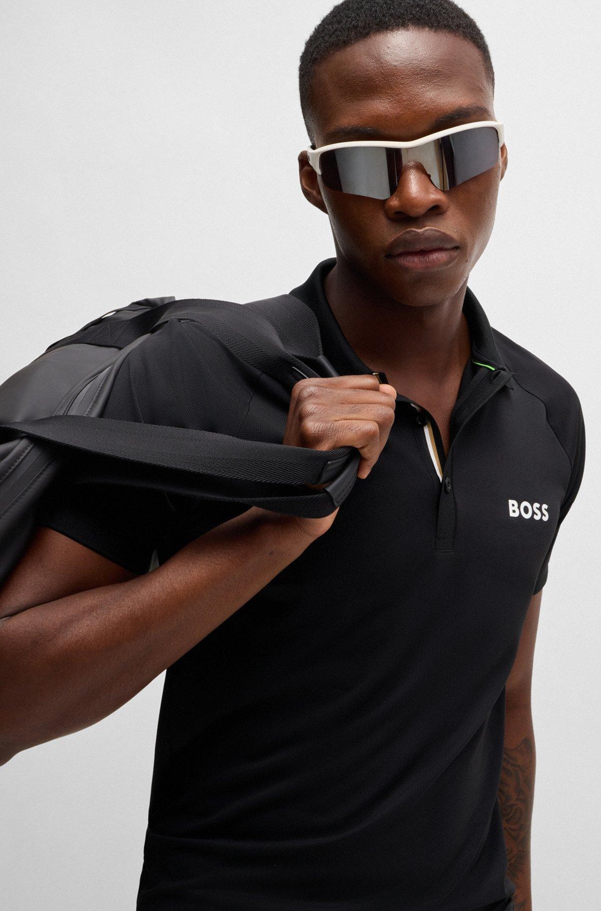 BOSS x Matteo Berrettini waffle-fabric polo shirt  Product Image