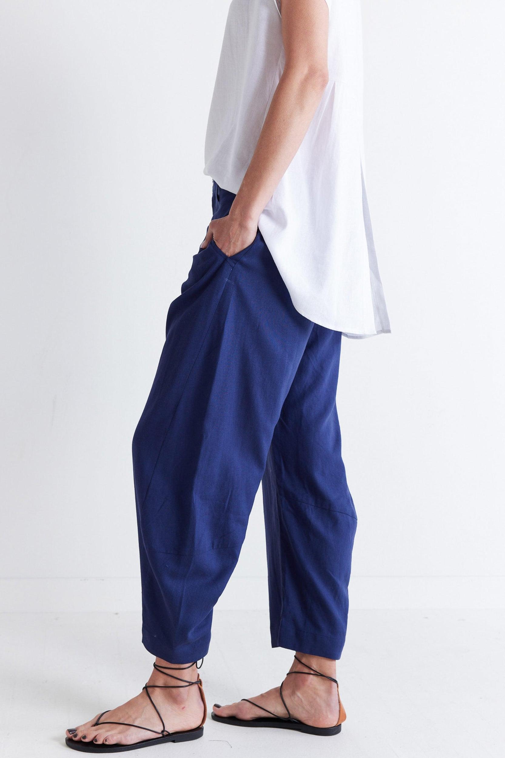 The Uptown Loose Linen Pants Product Image