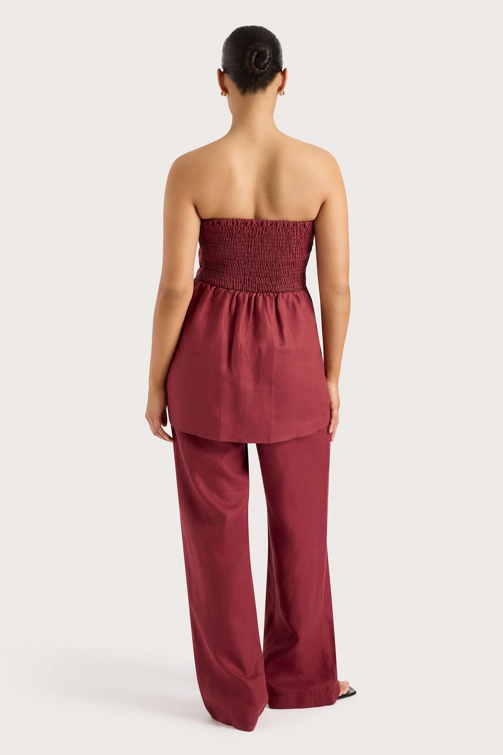 Lulea Pant Wine - Final Sale Product Image