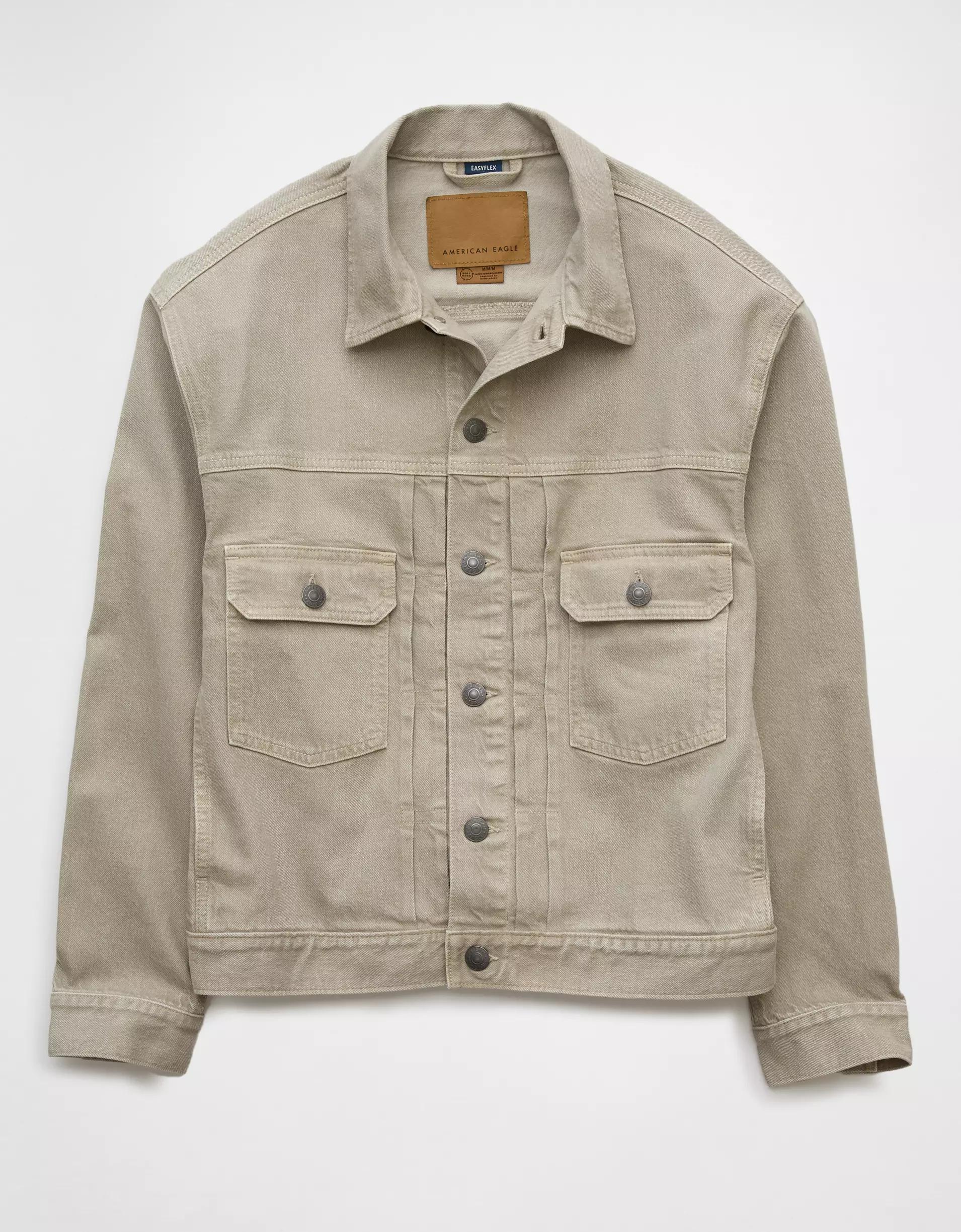 AE Slim Fit Denim Trucker Jacket Product Image