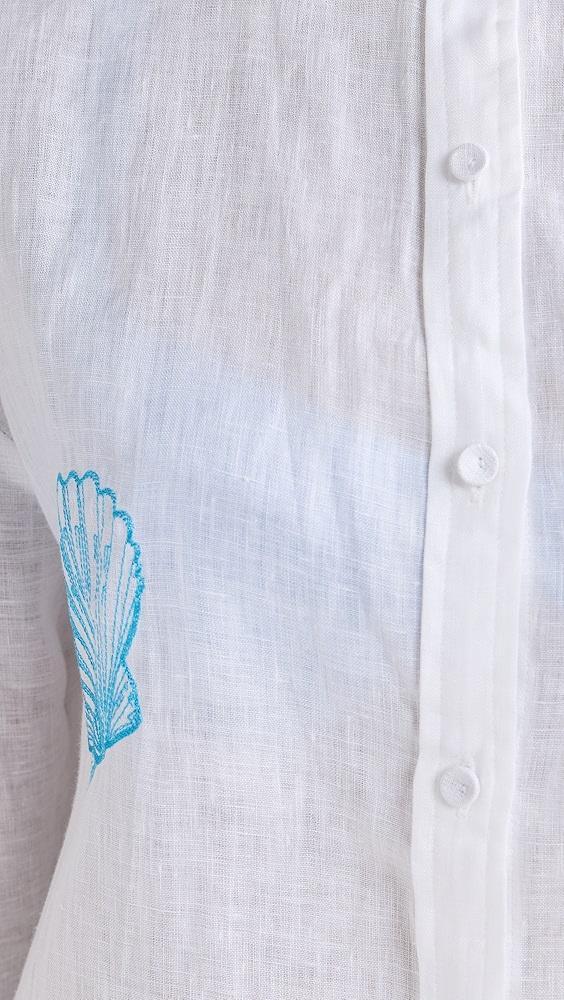 Little Lies Shell Embroidery Shirt | Shopbop Product Image