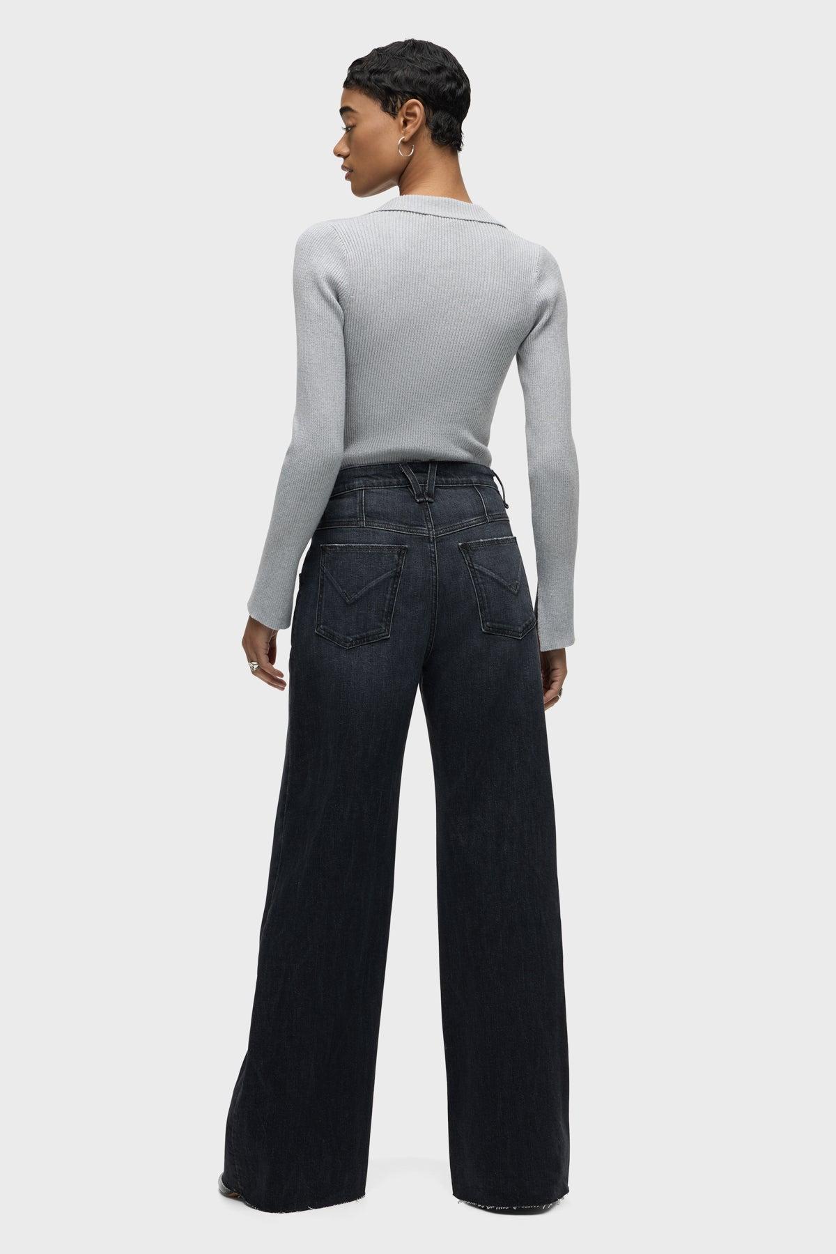 Jodie Seamed Front Yoke Wide Leg Jean Female Product Image