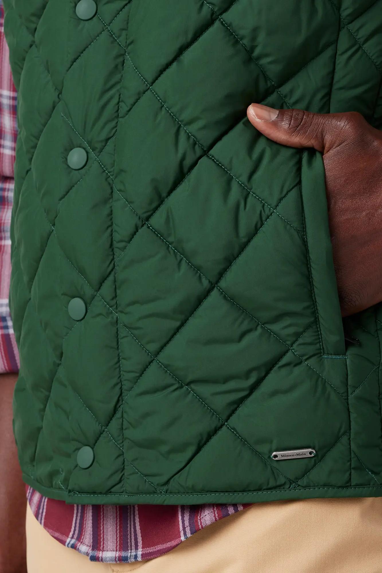 Belmot Vest - Spruce Solid Product Image