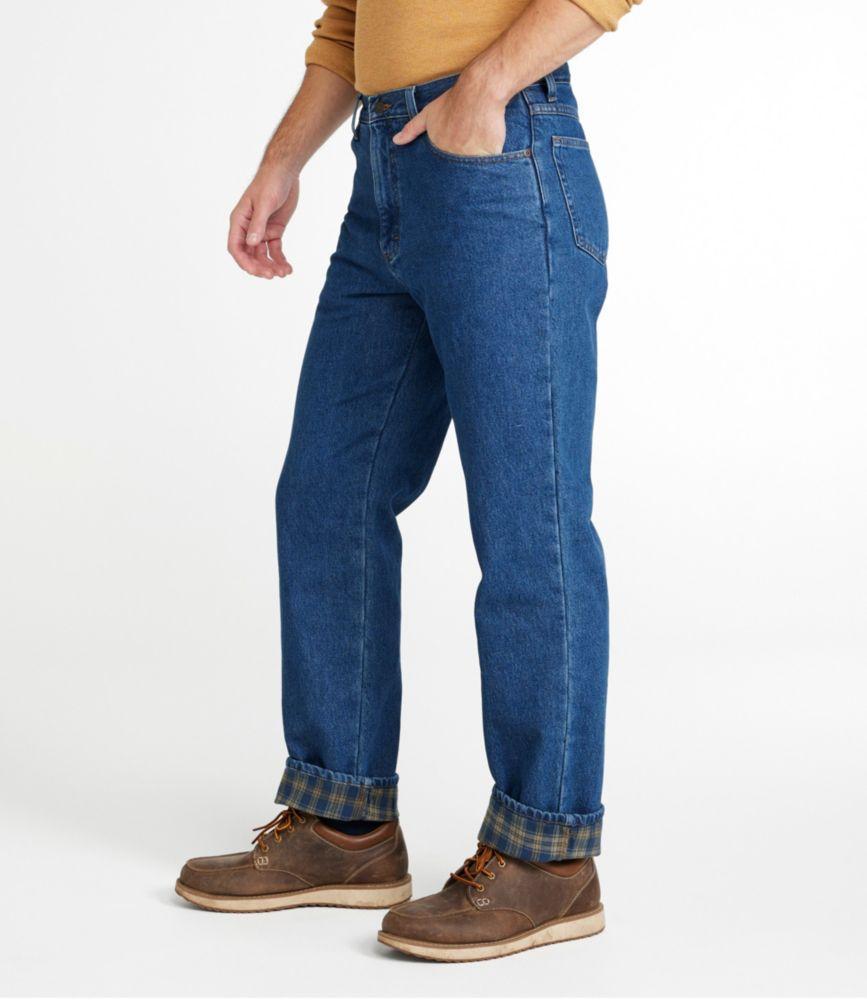 
                            Men's Double L® Jeans, Natural Fit, Flannel-Lined
                         Product Image