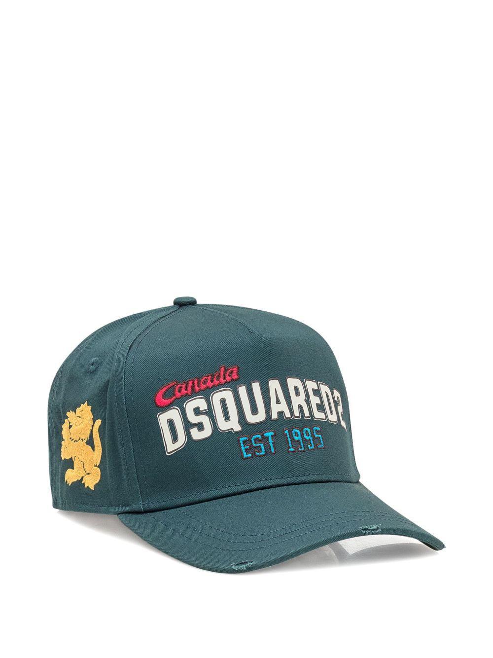 logo-print distressed baseball cap Product Image
