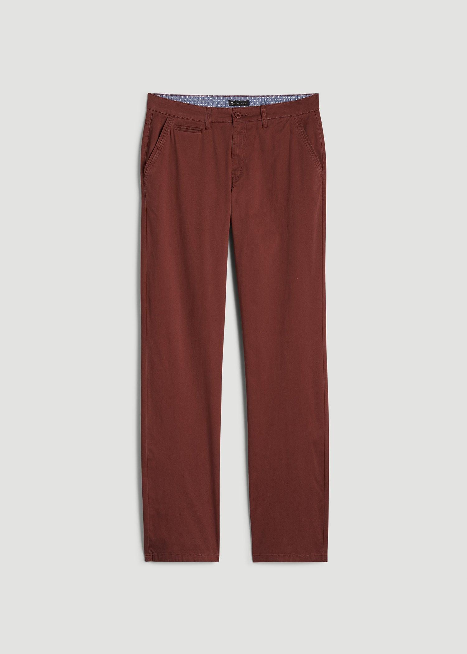 Mason RELAXED Chinos for Tall Men in Intense Rust Product Image