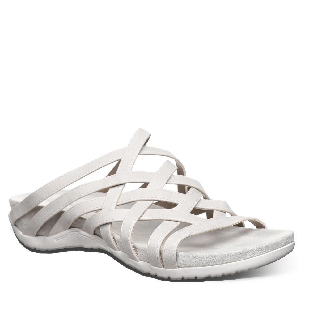 Bearpaw Zinnia Women's Strappy Slide Sandals, Size: 10, White Product Image